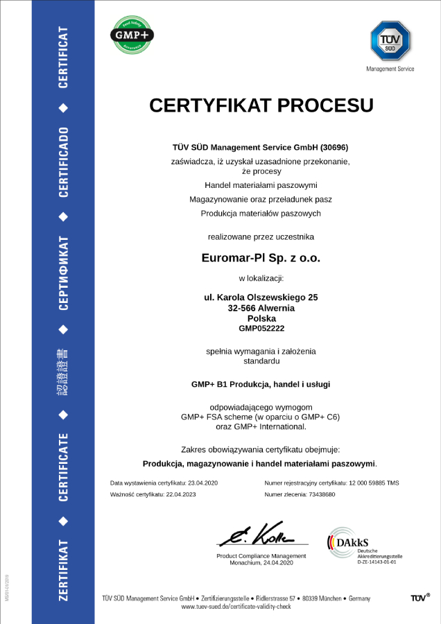 Certyfikat GMP